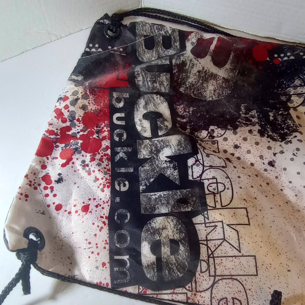 BKE Buckle Graffiti Design Drawstring Bag - Picture 3 of 10